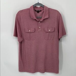 Michael Kors Pink Polo Shirt Size Large